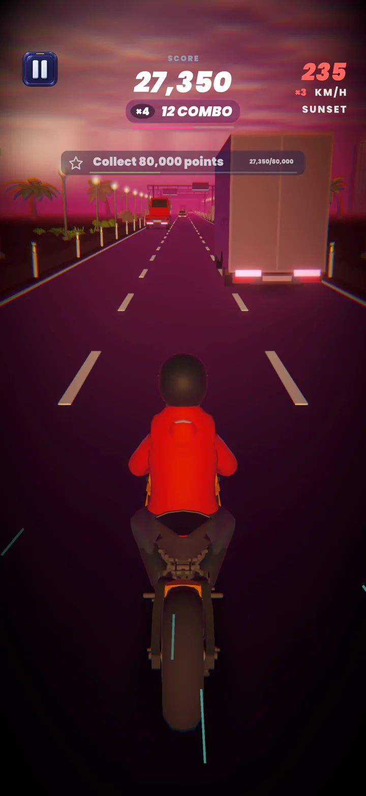 Cutlane: weaving through traffic with a 12× combo